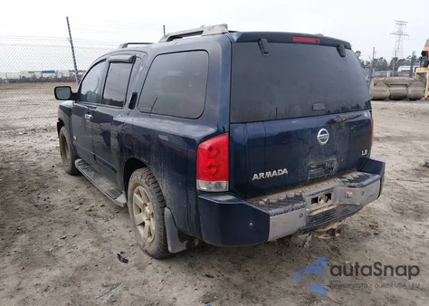 2007 Nissan Armada Le from USA, damaged, VIN 5N1BA08A57N708546